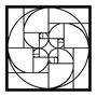 Wallity Golden Ratio Escultura de pared Negra